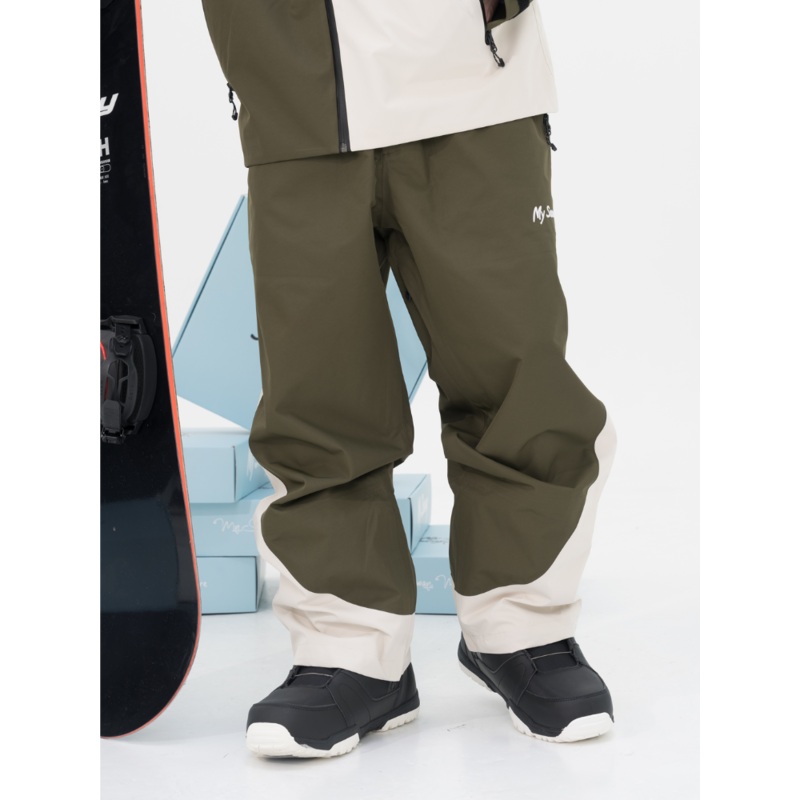 MYSNOWAY Mountain Green 3L Snow Pants - Men's Green S