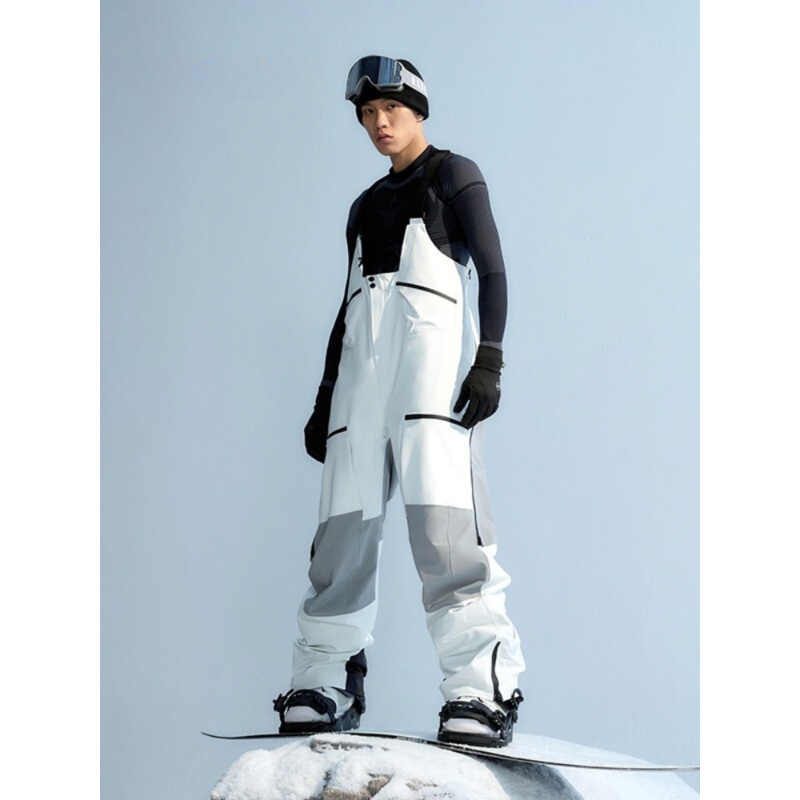 NANEND Dermizax 3L Summit Ski Bibs - Men's Grey XS