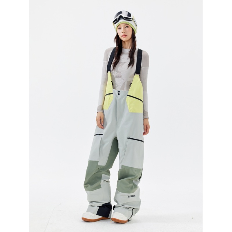 NANEND Dermizax 3L Summit Ski Bibs - Women's Grey XS