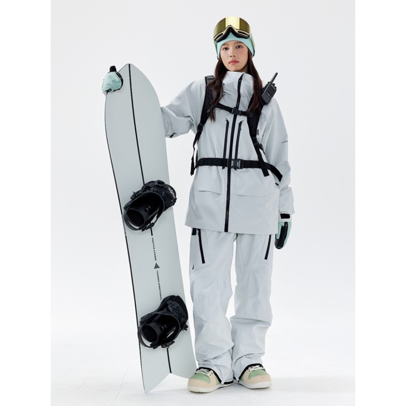 NANEND Primaloft 3L Insulated Snow Pants - Women's White XS