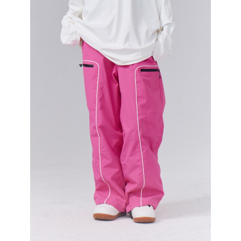 RandomPow Vibrant 3L Freestyle Ski Pants - Unisex Rose Pink S