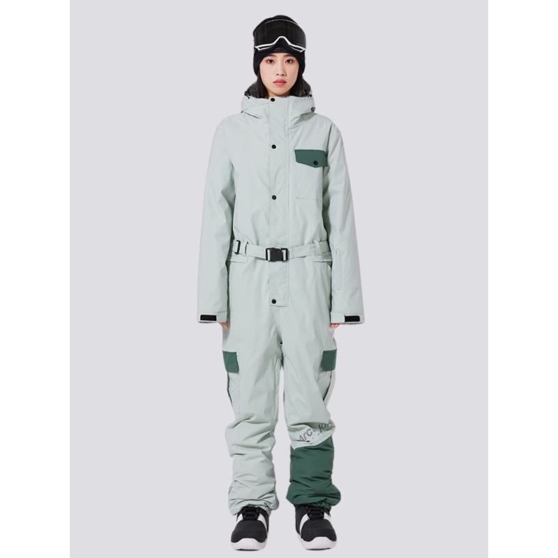 ARCTIC QUEEN Thermal Outdoor Ski Jumpsuit [Limited Region] Green S