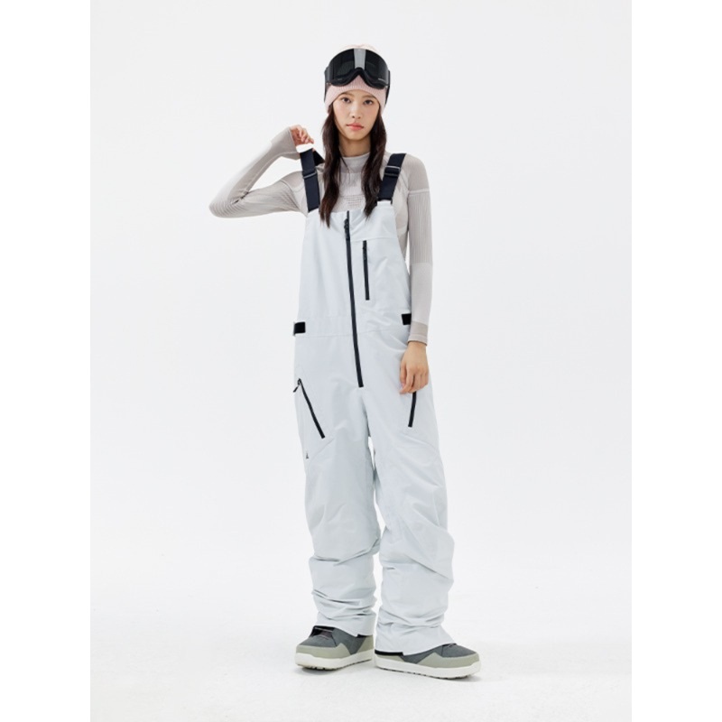 NANEND Pro 3L Fleece Ski Bib Pants [Limited Region] White XS