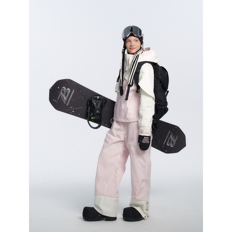 BCG Vintage Sailor Pink Bibs - Women's Light Pink XS