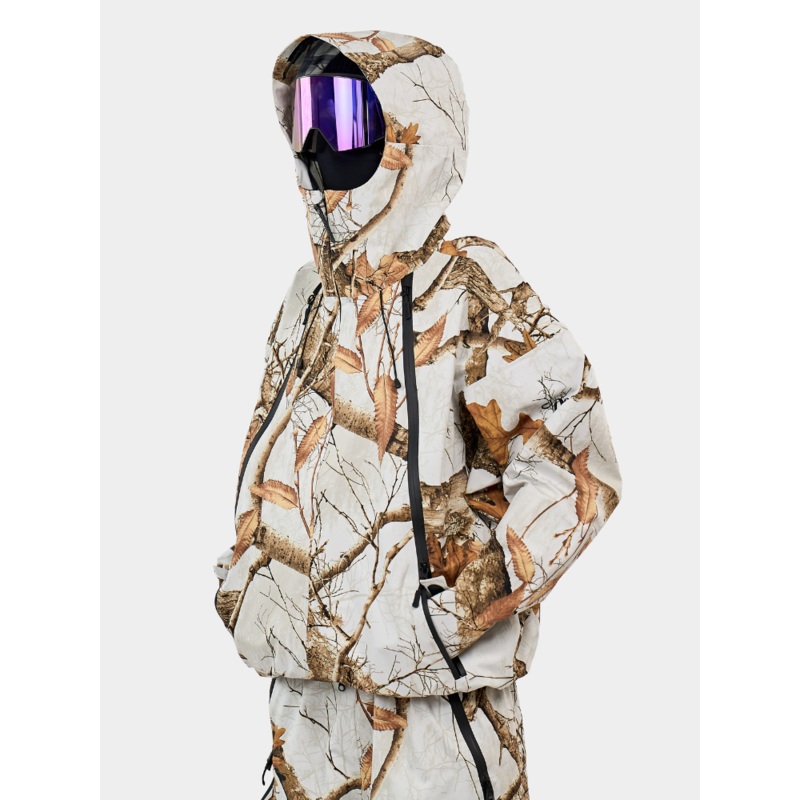 Doorek GlideFlow Jungle Shell Baggy Ski Jacket - Unisex Brown S
