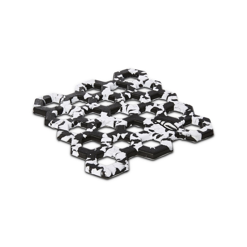 Crab Grab Crab Trap Traction Stomp Pad in Black White Swirl