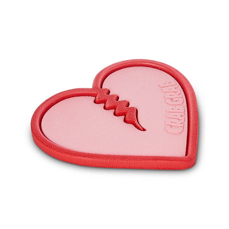 Crab Grab Mega Heart Traction Stomp Pad in Bubble Gum Pink