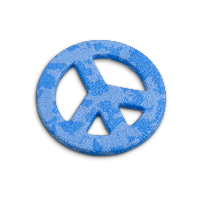 Crab Grab Peace of Foam Traction Stomp Pad in Blue Swirl
