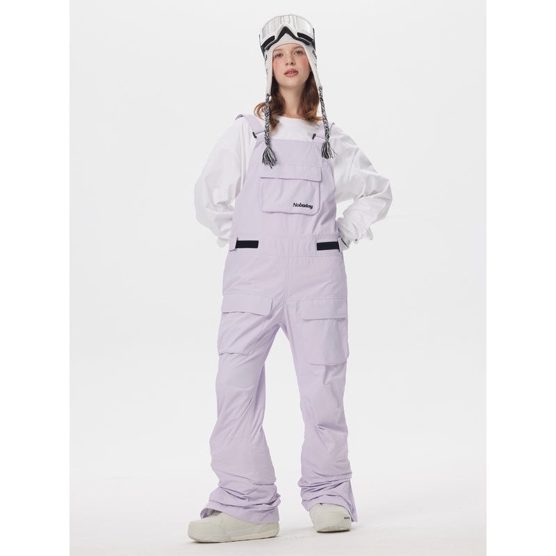 Women's Pure Free Snow Bib Pants Light Purple S
