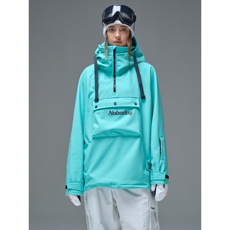 Women's Pure Free Waterproof Fleece Hoodie Blue Nobaday Blue S