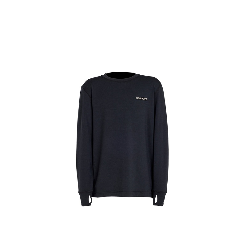 Airblaster Kids Base Layer Crew 2025 Black S