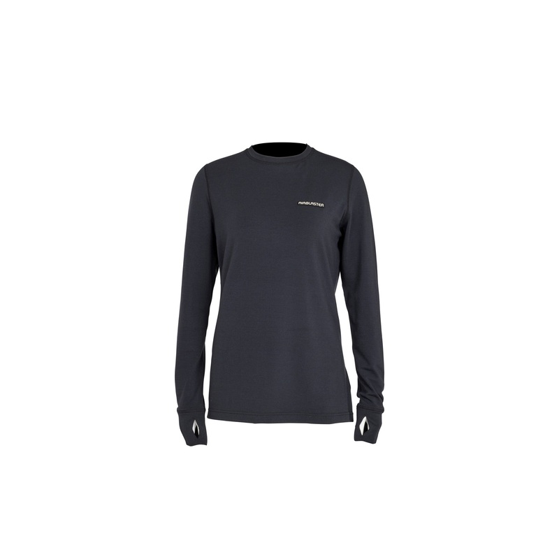 Airblaster Womens Base Layer Crew 2025 Black S