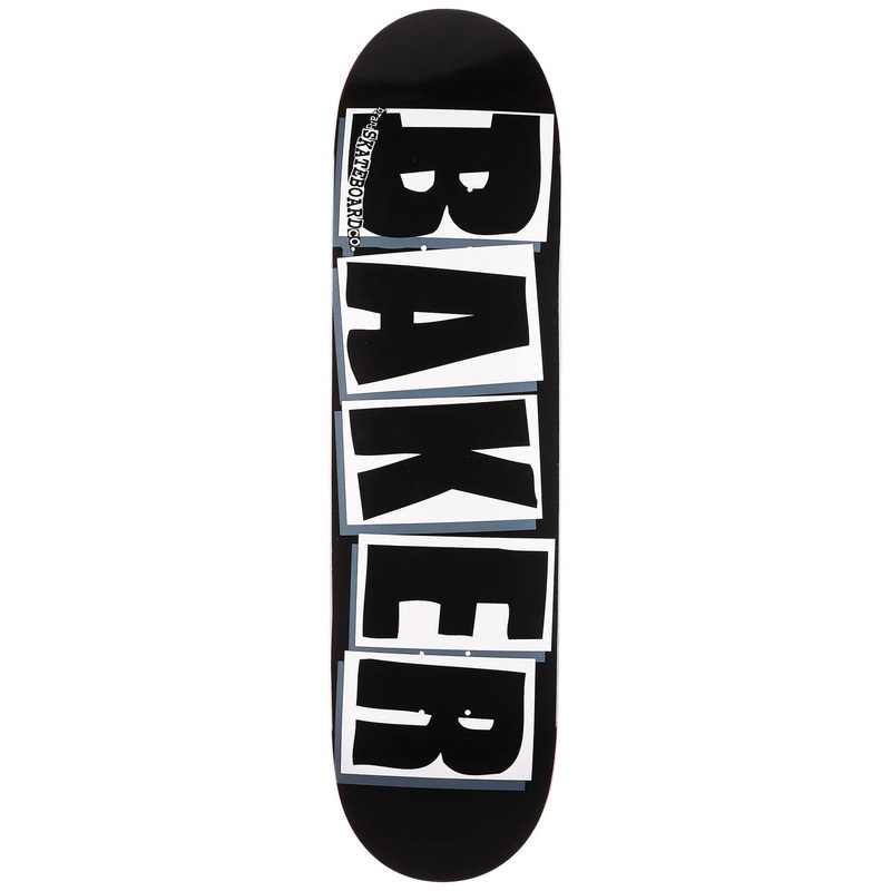 Baker Brand Logo Black and White Skateboard Deck 8.25