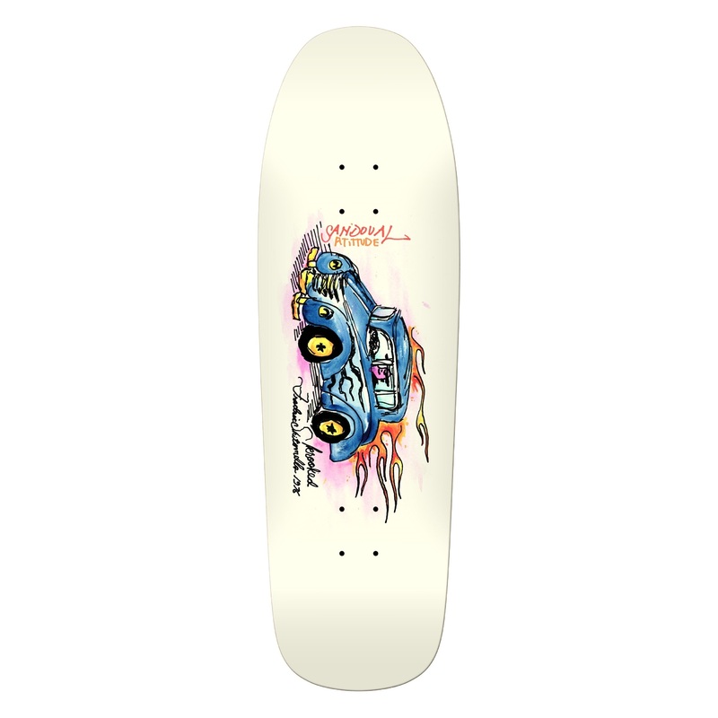 Krooked Sandoval Attitude Skateboard Deck in 9.81'' 8.75