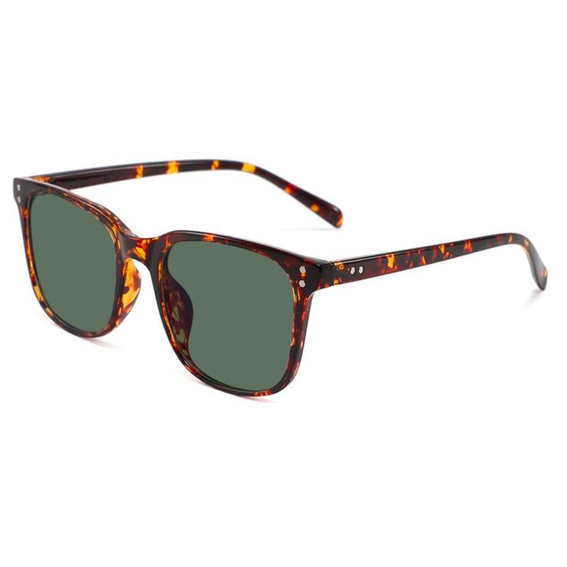 Milosport Butterknife Polarized Sunglasses Tort Frames with a Green Tint Lens