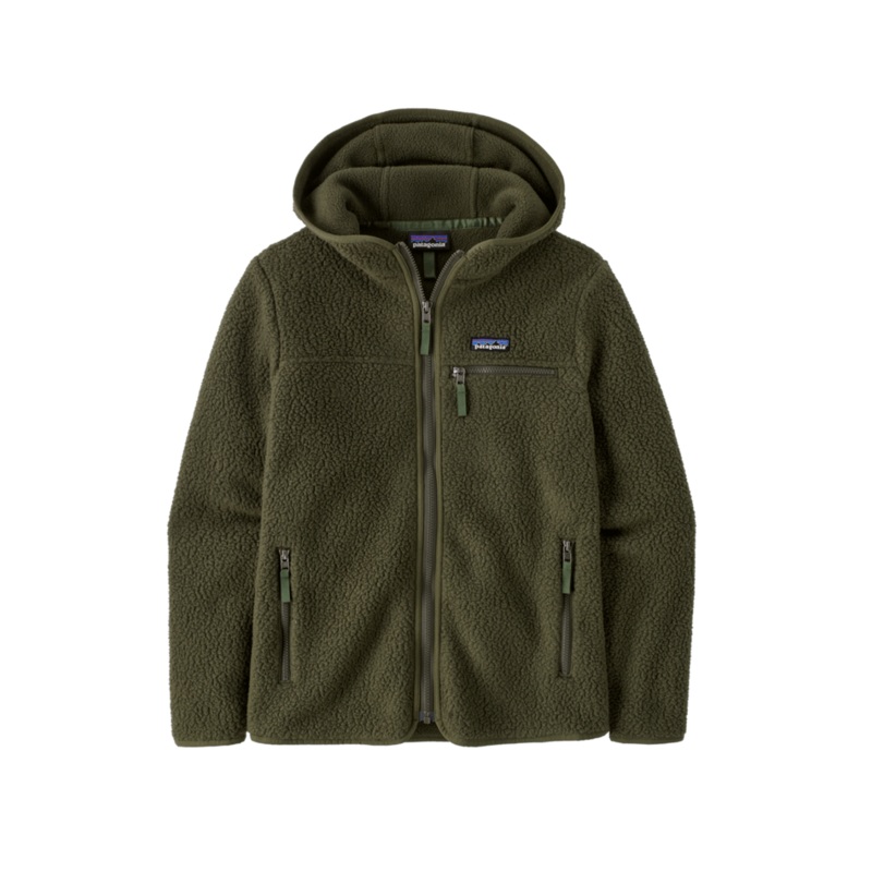 Patagonia Womens Retro Pile Hoodie 2025 Pine Needle Green XS