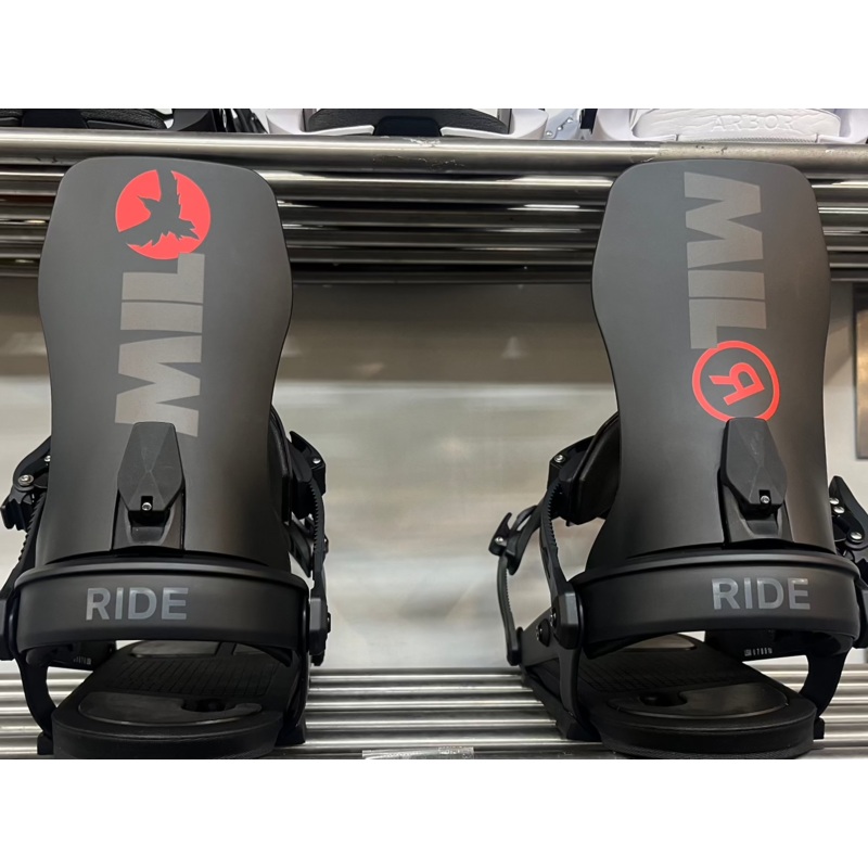 Ride x Milo M-9 Snowboard Binding in Black 2025 S