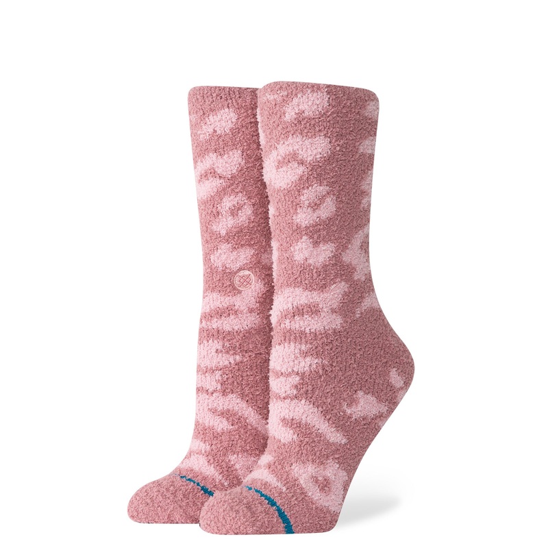 Stance Purrfect Crew Socks in Dusty Rose S