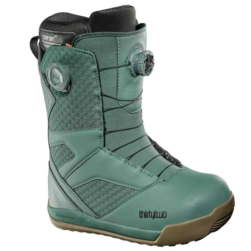 Thirty Two (32) STW Double Boa Snowboard Boot in Green Gum 2025 8