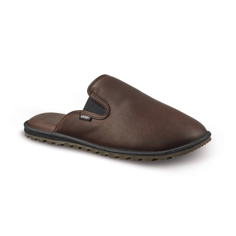 2022 Vans Mountain Mule Snow Slipper in Brown Leather Baldface Color Mens 4 Womens 5.5
