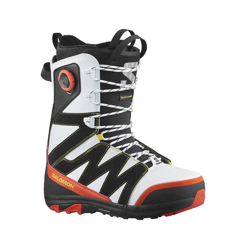 Salomon X Approach SJ Snowboard Boot in Torment White and Red 8