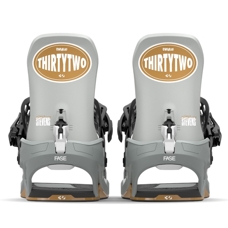 Thirty Two (32) Quick Strike Fase Snowboard Bindings 2026 Grey Scotty Stevens M