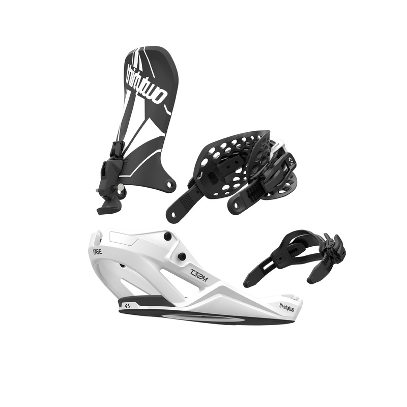 Thirty Two (32) Volcom Team Fase Snowboard Binding 2026 Black and White M