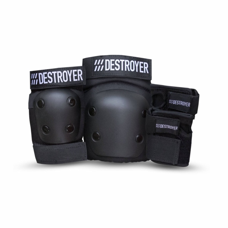 Destroyer G Series Grom (little kids) 3 Pack Skate Pads Black