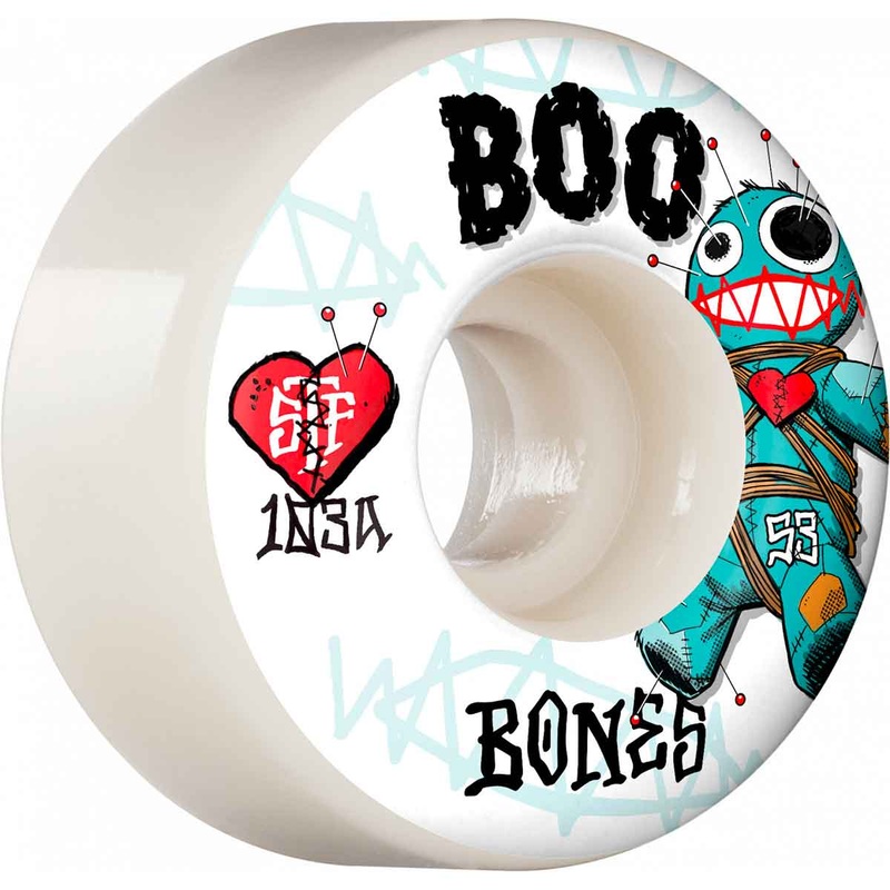 Bones Boo Voodoo V4 Wide Street Tech Skate Wheels 53mm