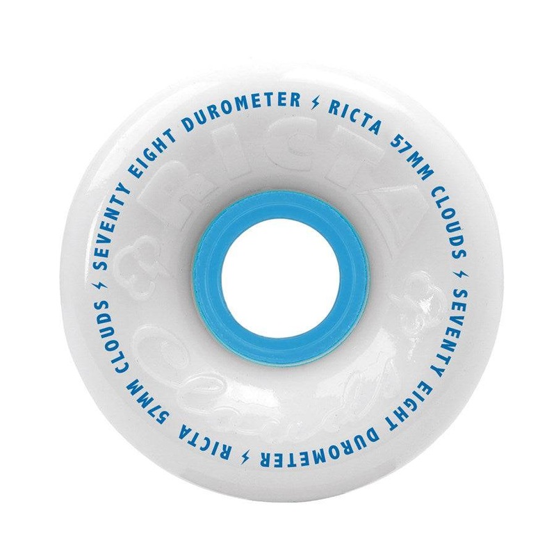 Ricta Cloud Skateboard Wheel in White 78a 52mm