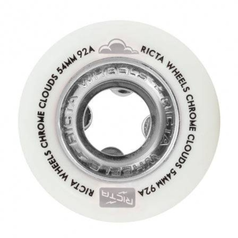 Ricta Wheels Chrome Clouds in Black 92a Skate Wheels 54mm