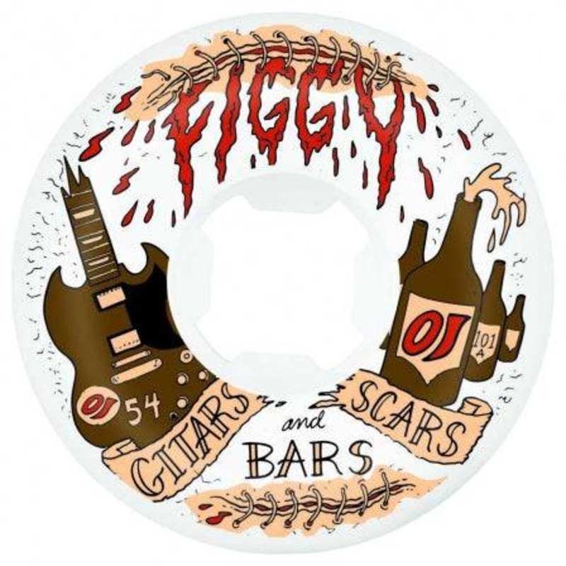 OJ Wheels Figgy Guitars Scars and Bars Original Hardline 101A 54mm