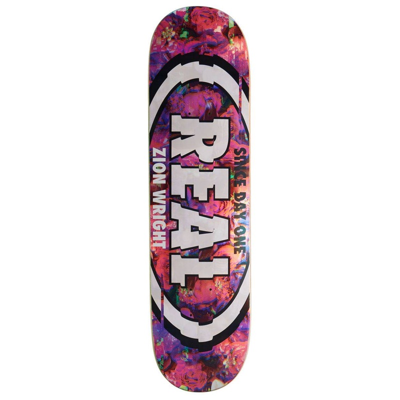 Real Zion Glitch Oval Skateboard Deck in 8.25''