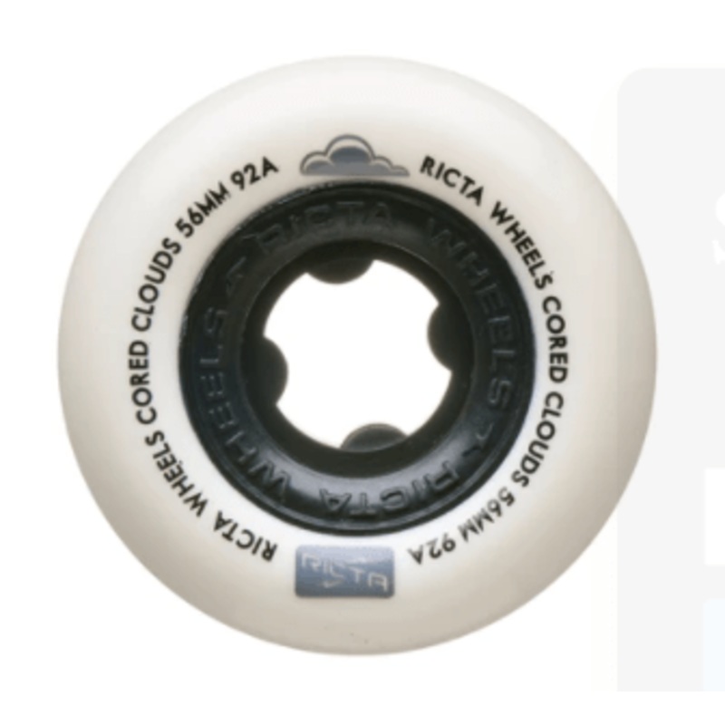 Ricta CORED Clouds Black 92A Skate Wheels 54mm