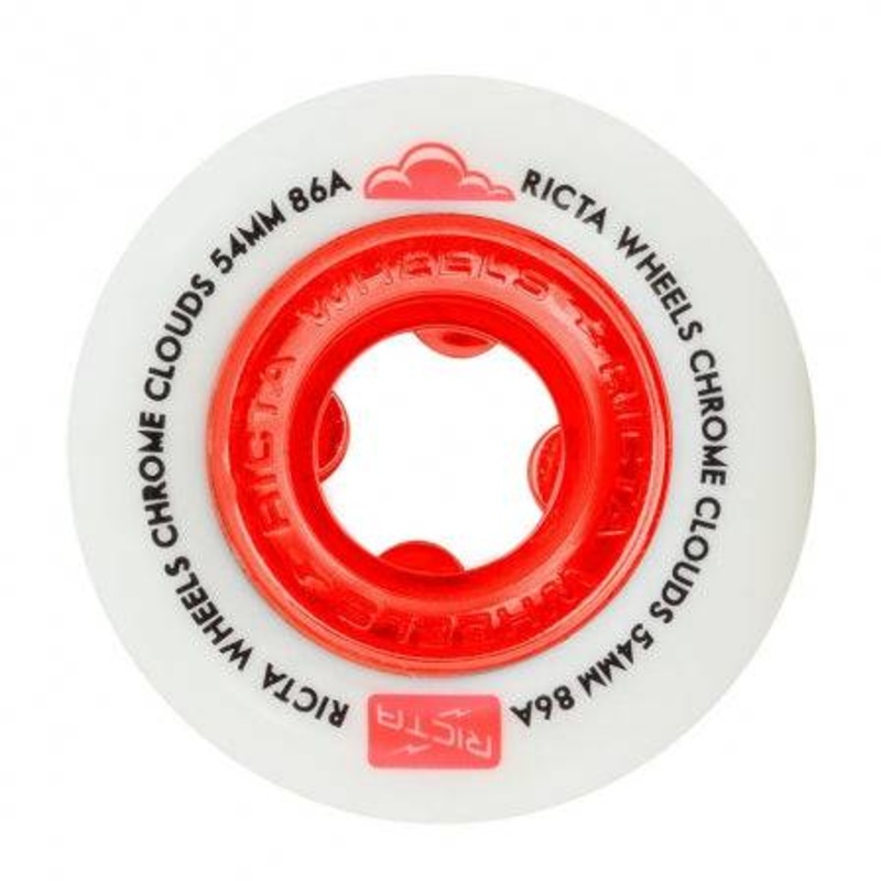 Ricta CORED Clouds in Red in 86A Skate Wheels 54mm