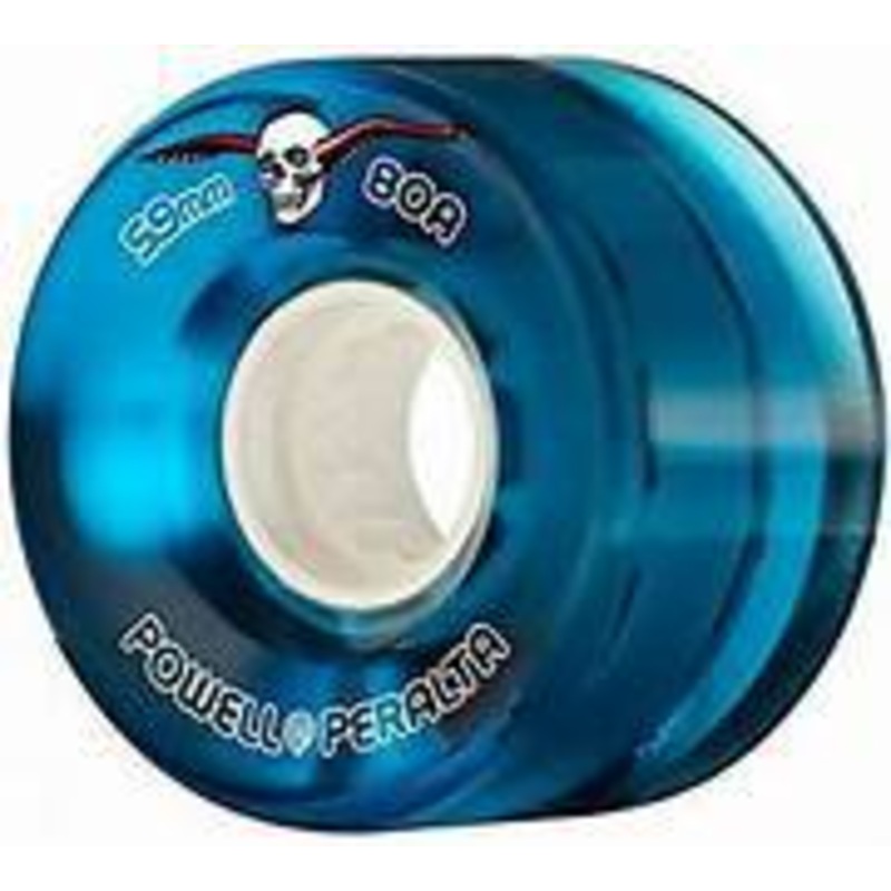 Powell Peralta H8 Clear Cruisers 59mm 80a Skate Wheel in Blue