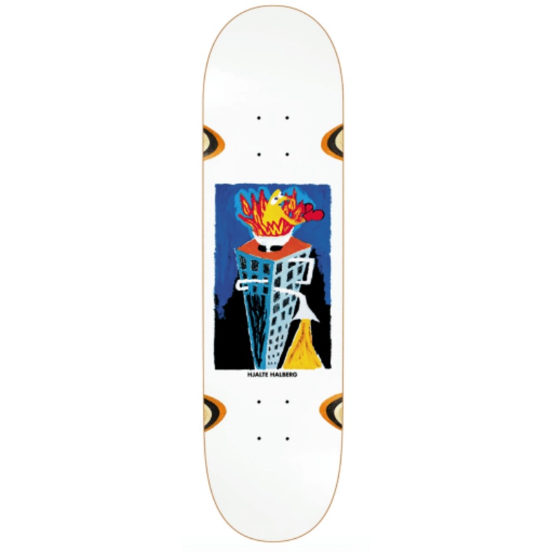 Polar Hjalte Halberg Burning Sink Wheel Well Skateboard Deck in 8.75
