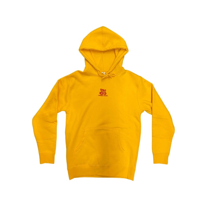 Cobra Dogs Classic Condiment Embroidered Hoodie in Yellow and Red XS