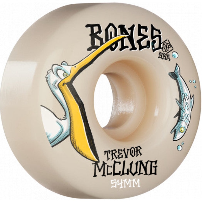 Bones Trevor McClung Pelican V1 Standard 99a Skate Wheel Street Tech Formula 52mm