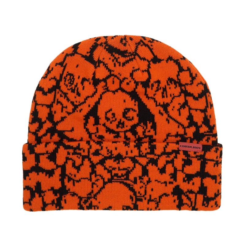 Corduroy Catacombs Beanie Orange