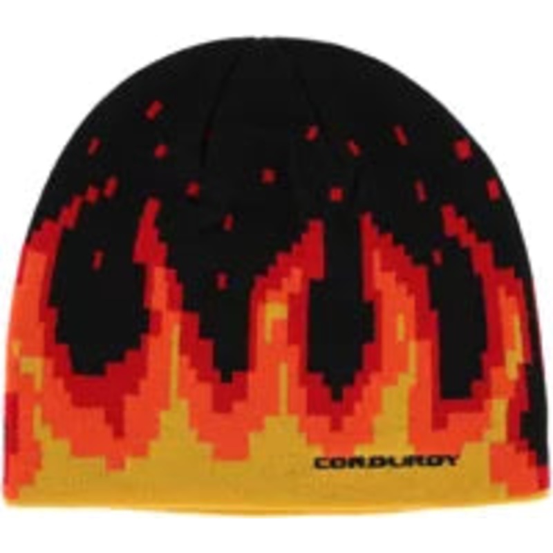Corduroy Digi Flames Beanie