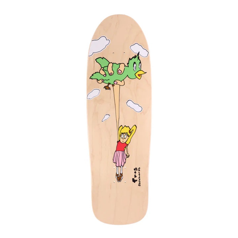Frog Bird Girl Pat G Skateboard Deck 9.8"