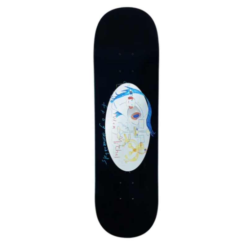Frog Mysterious Eye (Nick Michel) Skateboard in Black 8.25''