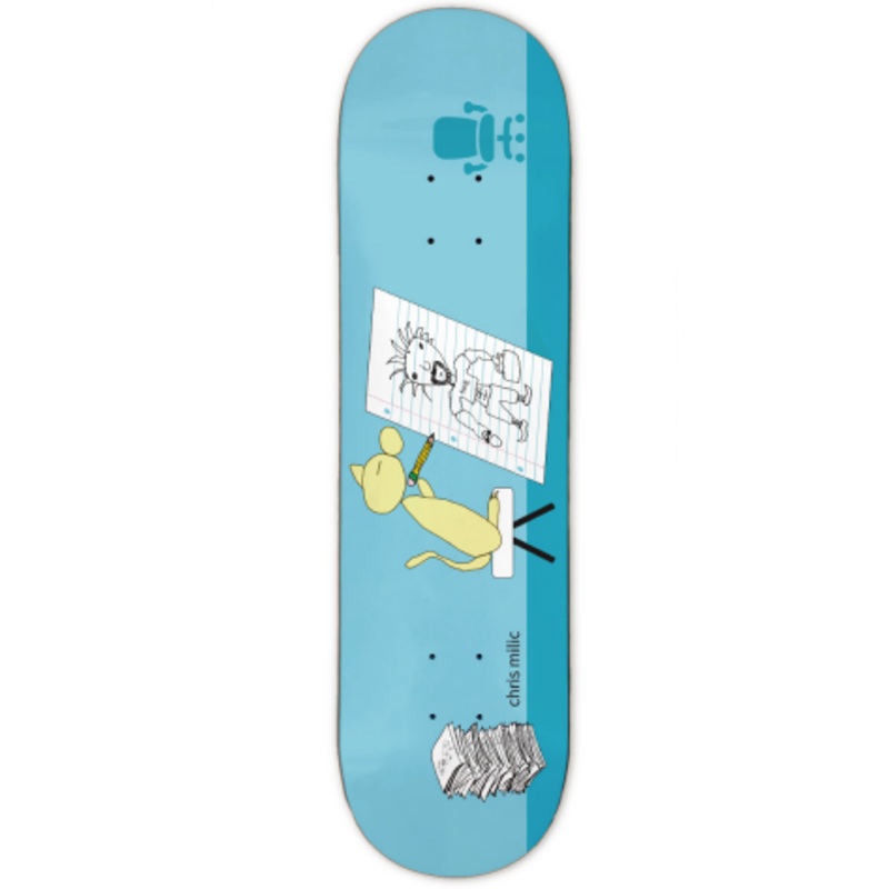 Frog The Artist (Chris Milic) Skateboard in Blue 8.38"