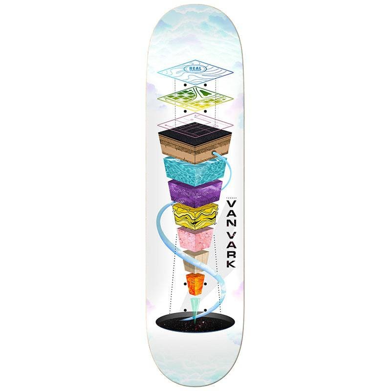 Real Tanner Topography Skateboard Deck in 8.25
