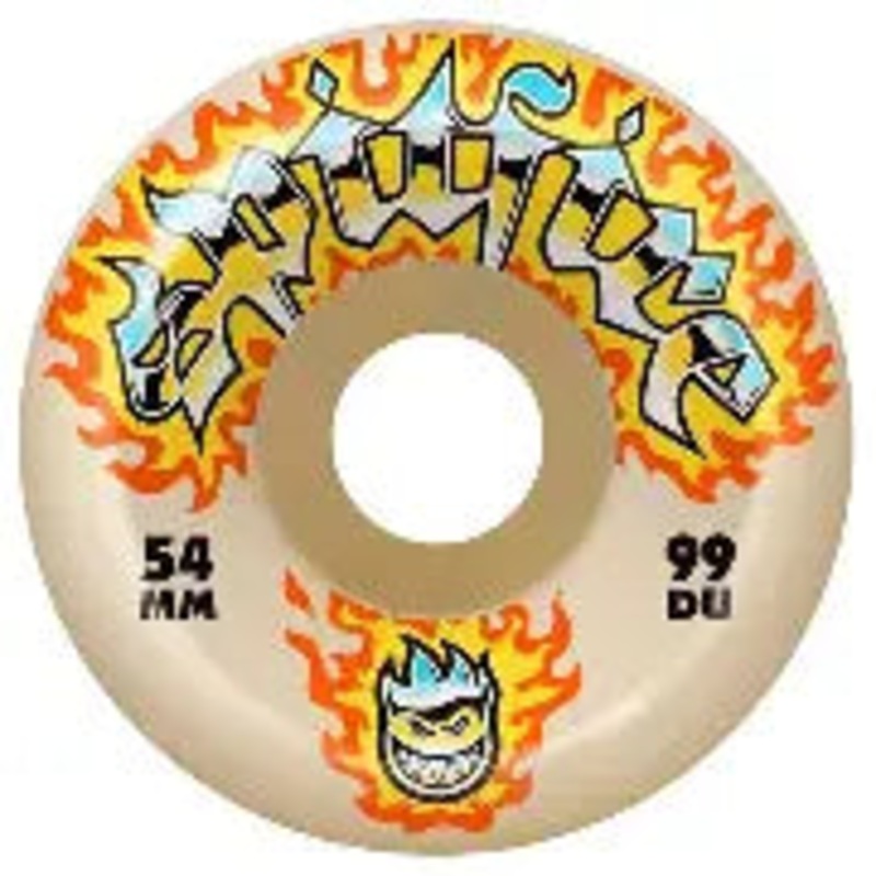 Spitifre Formula Four Chrome Venom Conical Full 99D Skateboard Wheels 54 mm