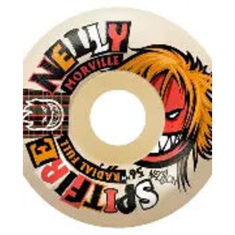 Spitifre Formula Four Nelly Morville Pro Rough Cut Radial Full 99D Skateboard Wheels 56mm