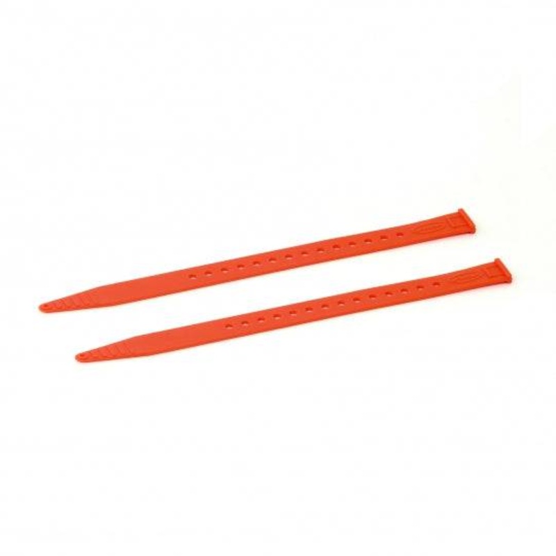 Voile Skin Tail Straps in Orange 10''