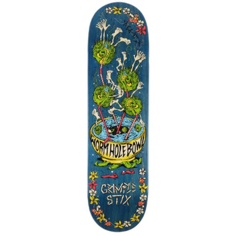 Anti Hero Hewitt on Vacation Grimple Stix Skateboard Deck in 8.85"