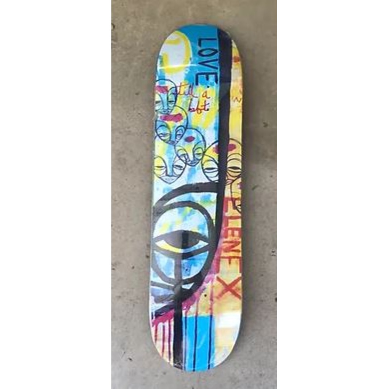 Elenex Love By Kris Markovich Skateboard Deck in Assorted Stains 8.25